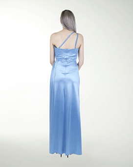 VESTIDO CL WARP DE UN HOMBRO DRAPEADO