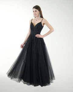 VESTIDO PR GRAN GALA CON BRILLO
