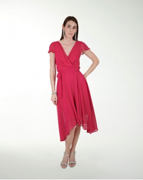 VESTIDO CASUAL EN CHIFON LISO