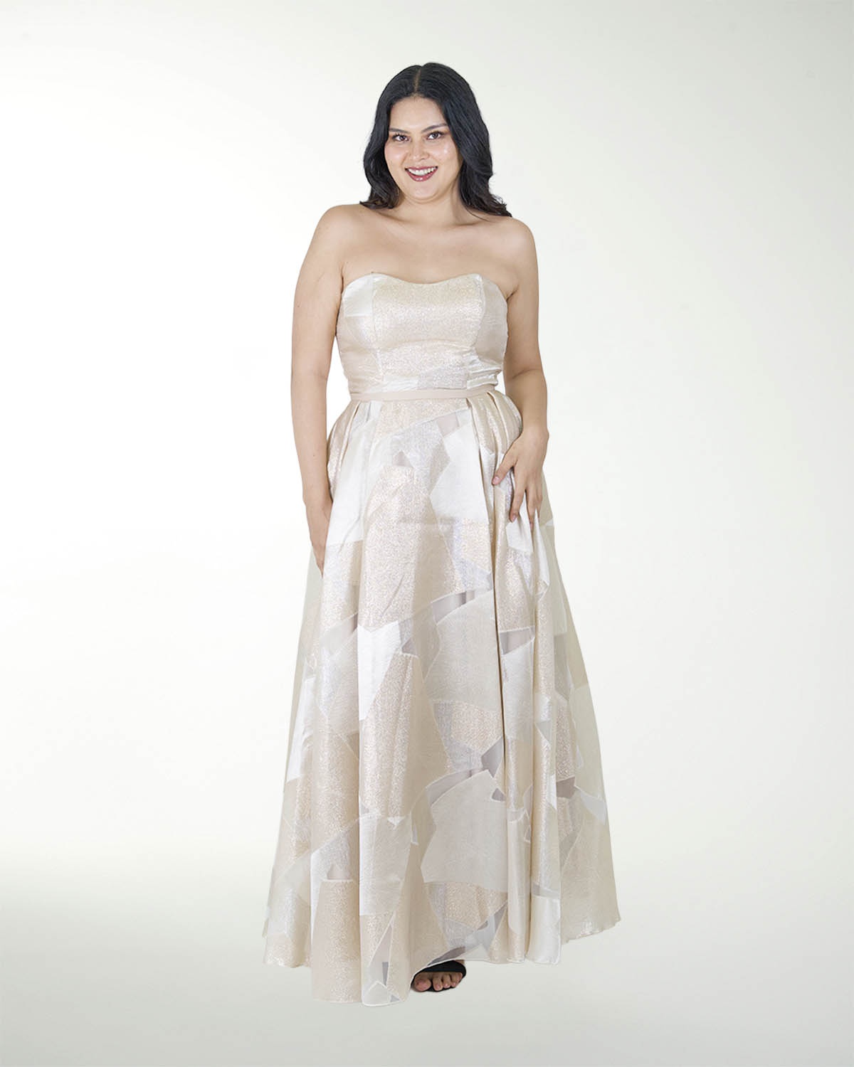 VESTIDO CON BRILLO