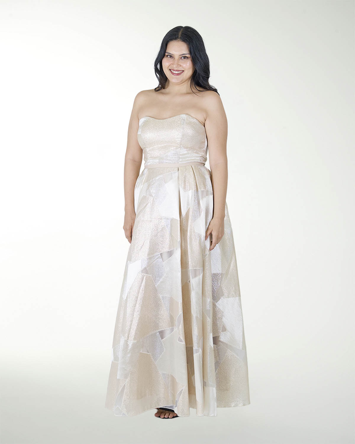 VESTIDO CON BRILLO