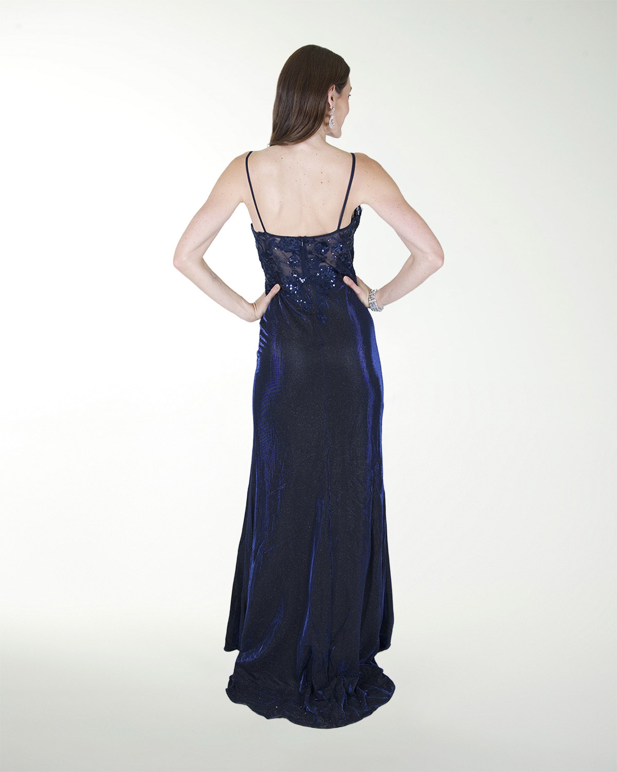 VESTIDO PR GRAN GALA CON BRILLO