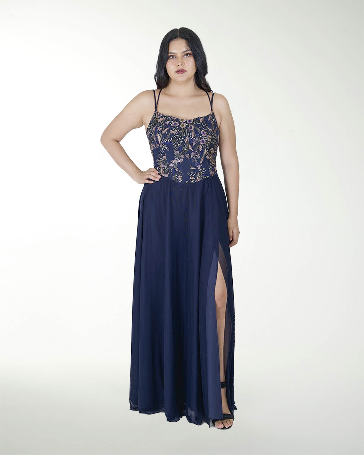 VESTIDO TE COMBINADO CON JARETAS