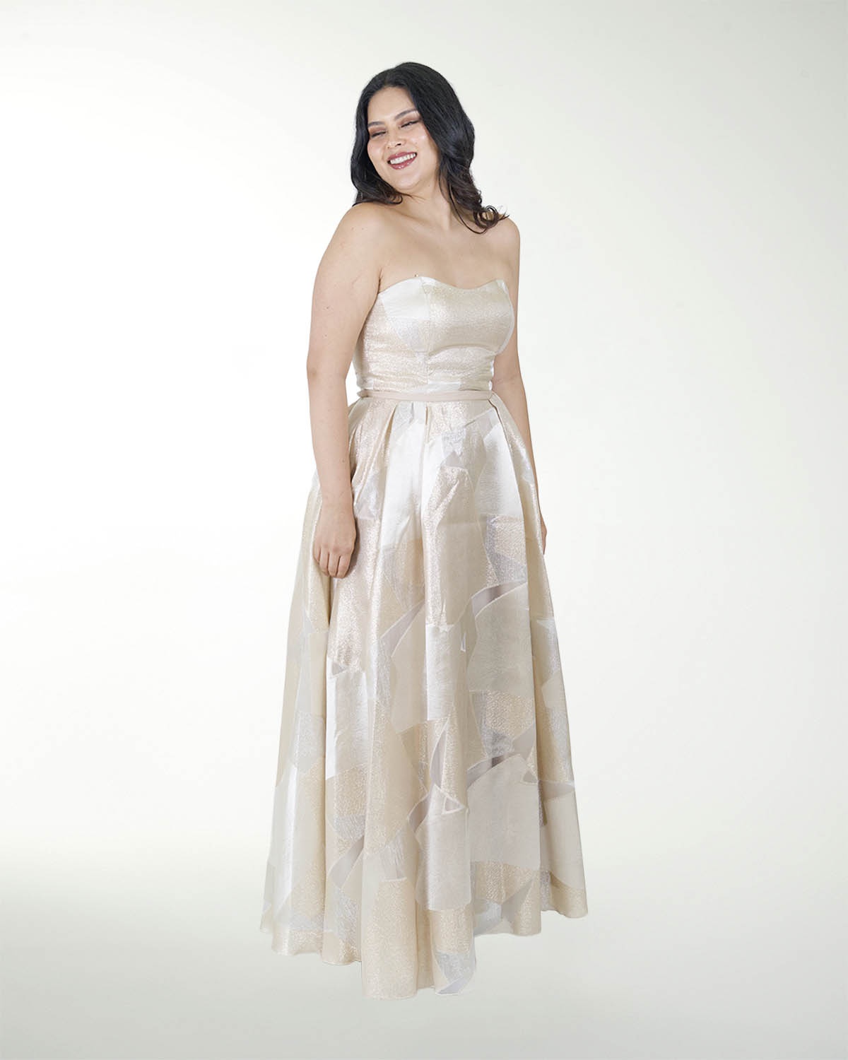 VESTIDO CON BRILLO